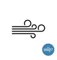 wind icon simple black linear style vector image