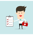 doctor with blank board vector image