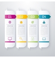 infographics four options vector image