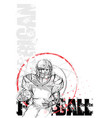 american football background vector image