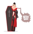 cartoon dracula halloween vector image