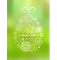 easter greeting card with decorative egg vector image