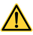 exclamation mark and danger sign vector image