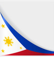 philippines flag background vector image