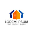 real estate logo architectural construction vector image