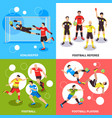 soccer players design concept vector image