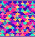 colored triangle pattern vector image vector image