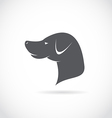image of an dog head vector image vector image