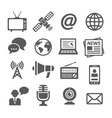 media icons vector image