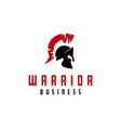 spartan sparta logo helmet design vector image