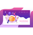 technology isometric banner vector image