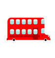 London double decker red bus icon cartoon Vector Image