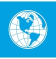 new white globe vector image vector image