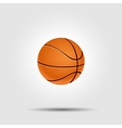basketball ball isolated on white with shadow vector image