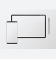 digital device mockup set vector image