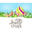 happy easter eggs spring background vector image vector image