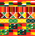 kente african tribal seamless pattern vector image