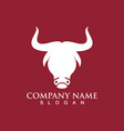 bull horn devil logo image vector image vector image