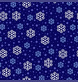 christmas snowflakes pattern seamless vector image vector image