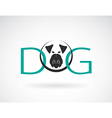 design dog is text vector image