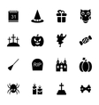 halloween traditional icons isolated vector image vector image