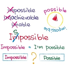 Short possitive messages inspirational quotes Vector Image