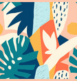 modern exotic jungle fruits and plants vector image vector image