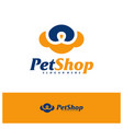 pet cloud logo design template logo concept vector image