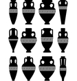 ancient amphorae and vases vector image