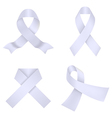 lavander awareness ribbons vector image vector image
