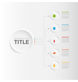 multipurpose infographic template with five vector image vector image