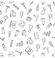 beauty saloon pattern black icons vector image