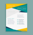 business brochure page presentation template vector image