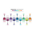infographic design template with 9 options vector image vector image