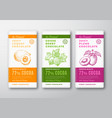 original chocolate abstract packaging vector image