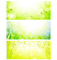 green fresh banners vector image