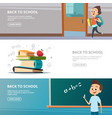 school banners of back to vector image