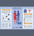 available pregnant gynecology in tables and graphs vector image
