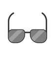 sunglassed black lens and frame police vector image