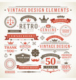 vintage labels and badges design elements vector image