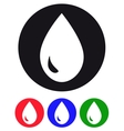 drop of water icons vector image