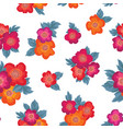 floral seamless pattern flower background garden vector image