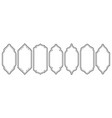 ramadan frame shapes outline islamic arch vector image