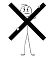 censored person concept of censorship vector image vector image