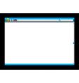 internet web browser vector image vector image