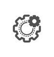 cogwheel icon engineering tool sign vector image