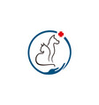 pets logo vector image vector image