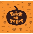 trick or treat halloween background vector image