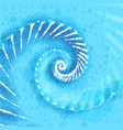 blue spiral ocean sea wave vector image vector image