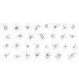 linear crack set vector image vector image